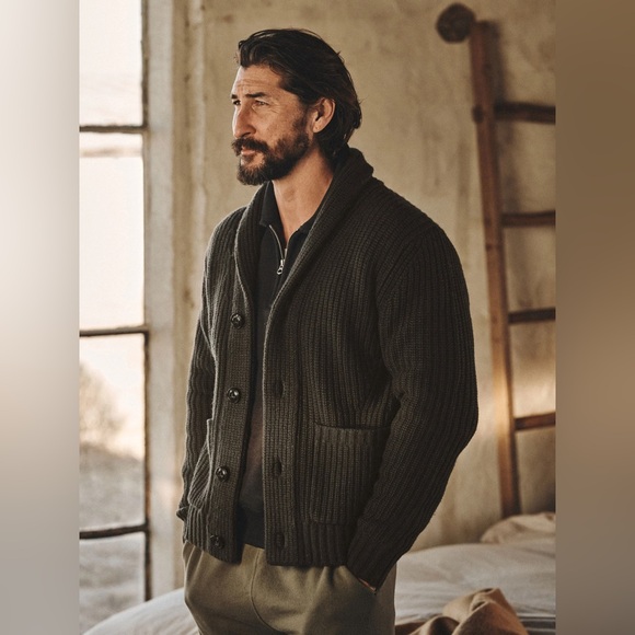 Buck Mason Herdsman Wool & Cashmere Ribbed
Classic Fit Shawl Collar Cardigan XL - Picture 2 of 9